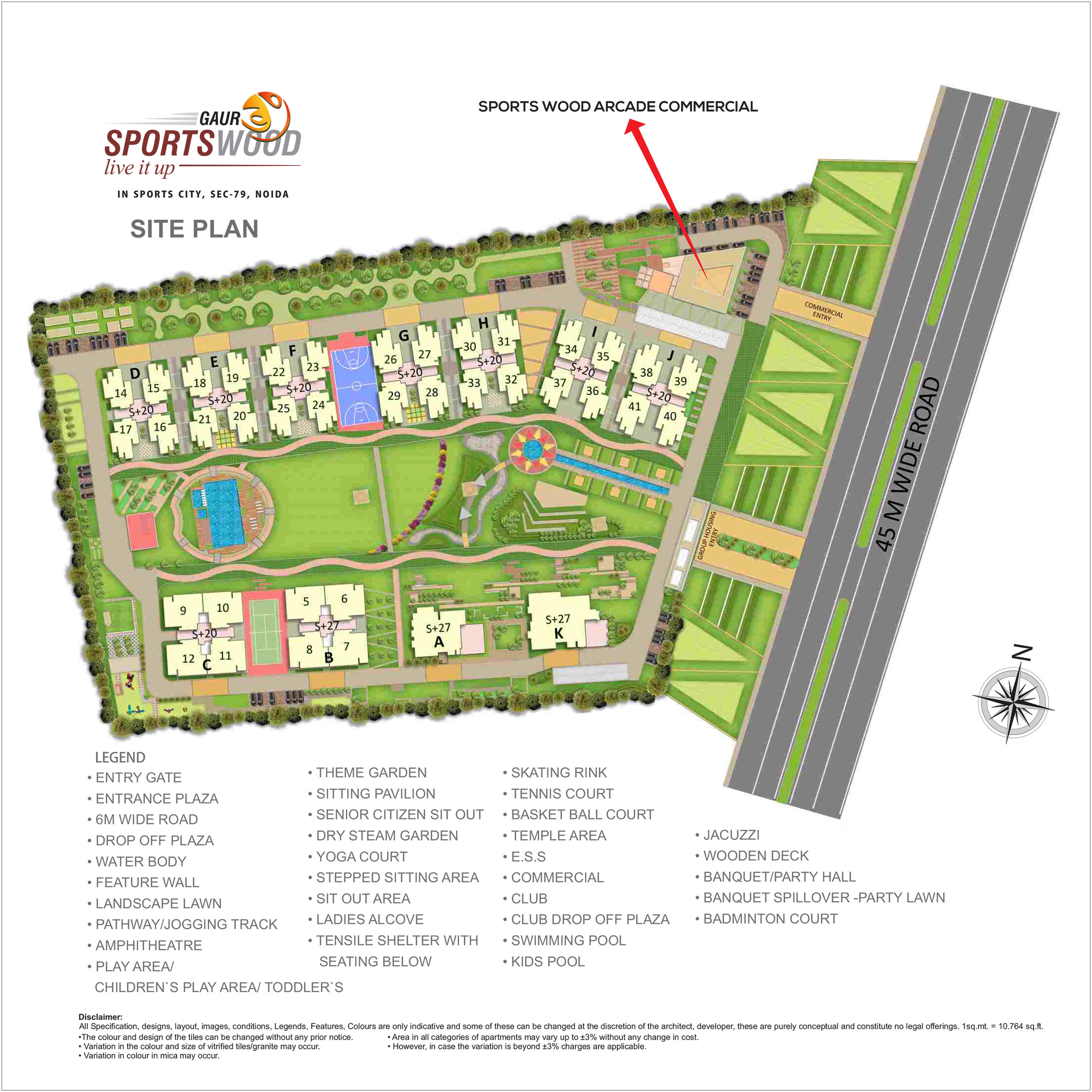 Gaur Sportswood Site Plan